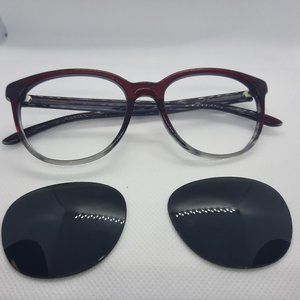 OAKLEY REVERSAL OX1135-0452 RED FADE 52-17-137 Rx Eyeglass Frame, Pre-Owned